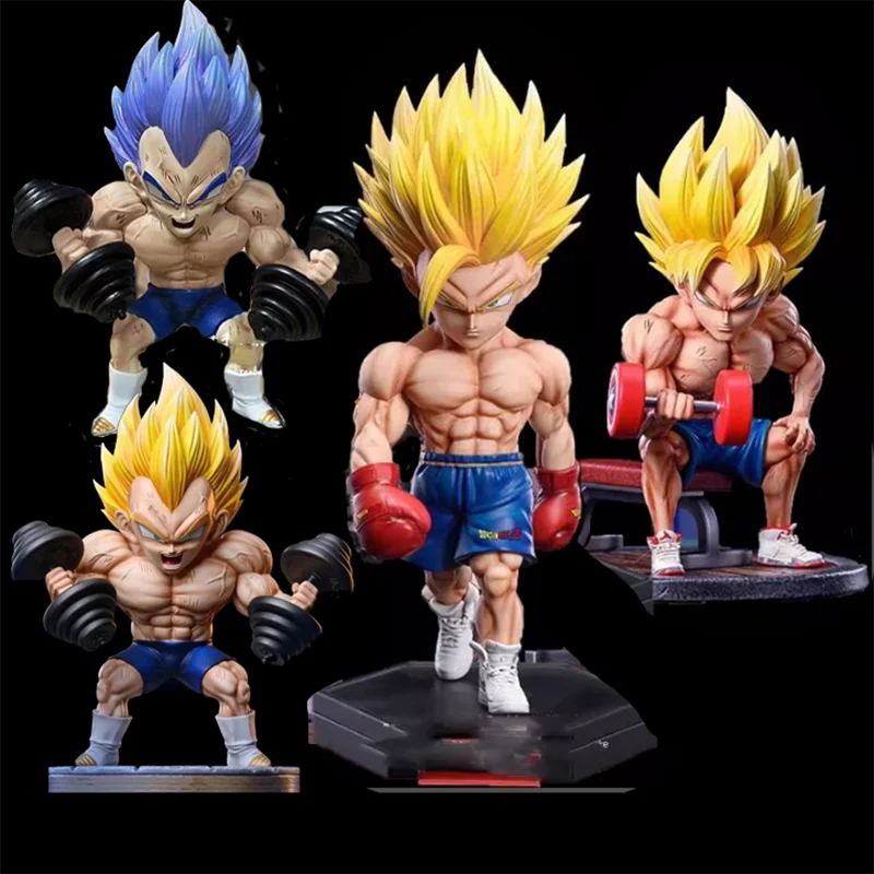 17cm Dragon Ball Z Fitneso Vedžitas IV Goku Gohan Veiksmų Skaičius, PVC Kolekcijos Modelis Statulėlės, Žaislai, Dovanos Puošmena Nuotrauka 0