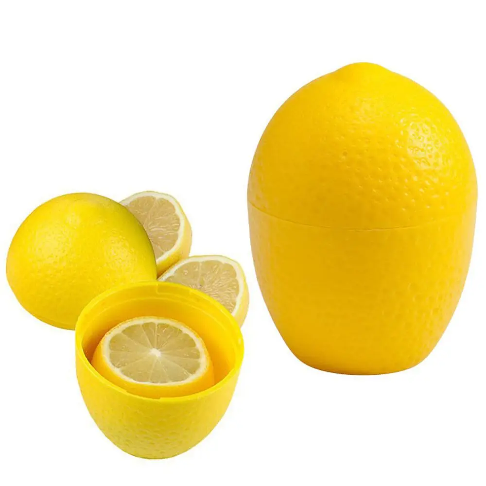 1pc Naujų Šviežių Apelsinų Saugojimo lango Turėtojas Lemon Lime Užsklanda Plastiko Konteinerį Atveju Orange Formos Drėgmei atsparus Langelis Vaisių Nuotrauka 0