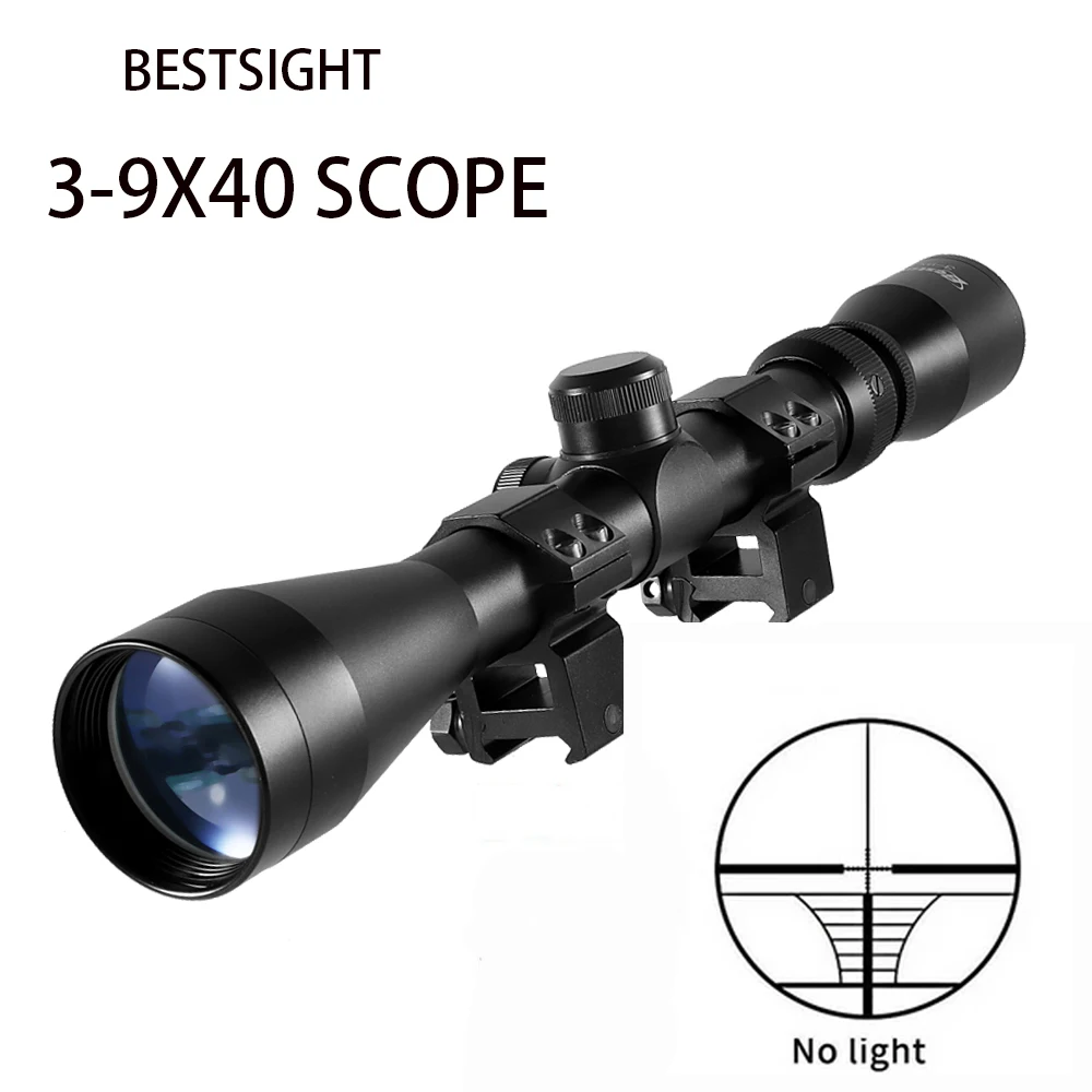3-9X40 Medžioklės Šautuvas taikymo Sritis tolimatis tipo Apšviestas Optika Medžioklės Ginklų taikymo Sritis Mil Dot Riflescope Taktinis Optiniai Taikikliai Nuotrauka 0