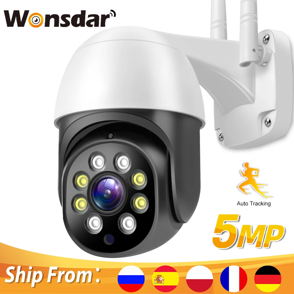 3MP HD PTZ Wi-fi IP Kamera 5MP Lauko CCTV Saugumo PTZ Kamera, Auto Sekimas 1080P Namų Speed Dome Stebėjimo Kamerą Nuotrauka 0