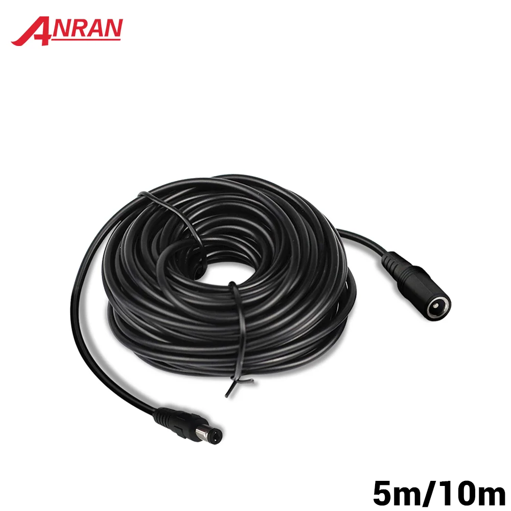 5M ar 10M galios išplėtimas ANRAN HD belaidžio saugumo kamerų vaizdo 5,5 mm x 2.1 mm DC standartinis kabelis Nuotrauka 0