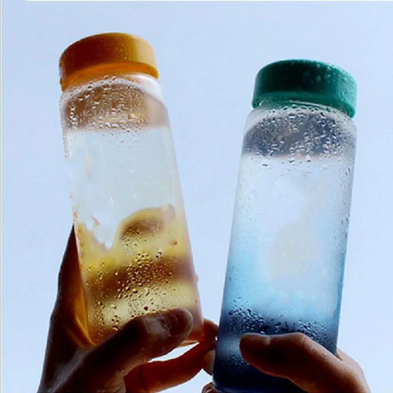 6 Spalvos Skaidrus Vanduo Buteliuose Nešiojamų Plastikinio Butelio Kūrybos Sultys, Arbata, Kava Kosmoso Drinkware Lauko Sporto Veikia Nuotrauka 0