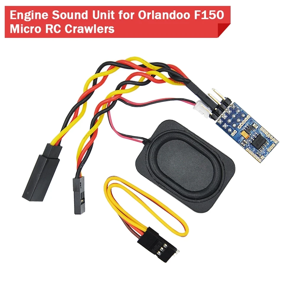 DasMikro TBS Mini Programuojamas Variklio Garsą, USB Vienetas Orlandoo F150 OH35P01 Sunkvežimių JJRC Q64 Q65 RINKINYS Micro RC Automobilių dalis Nuotrauka 0