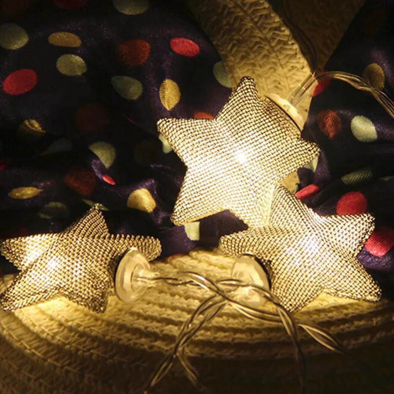 Girlianda Ant Baterijos Star LED String Žiburiai Kalėdų Pasakų Žibintai girliandą Lauko Vestuvių/Šalis/Užuolaidos/Sodo Puošmena Nuotrauka 0