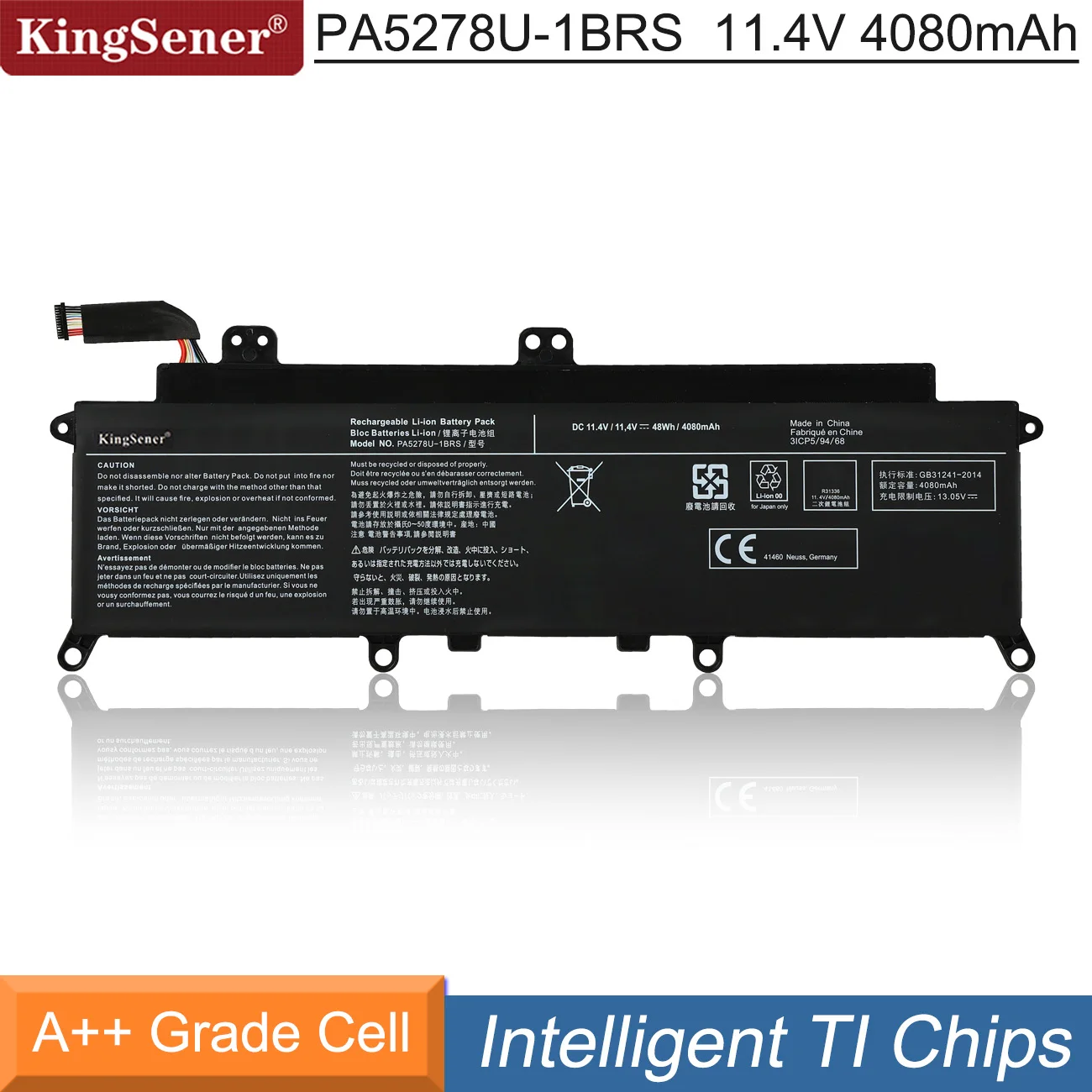 KingSener PA5278U-1BRS Nešiojamas Baterija Toshiba Portégé X30-D-123 X30-E X30-F Tecra X40-D-11F X40-E X40-F X40-D-145 X40-D-14M Nuotrauka 0