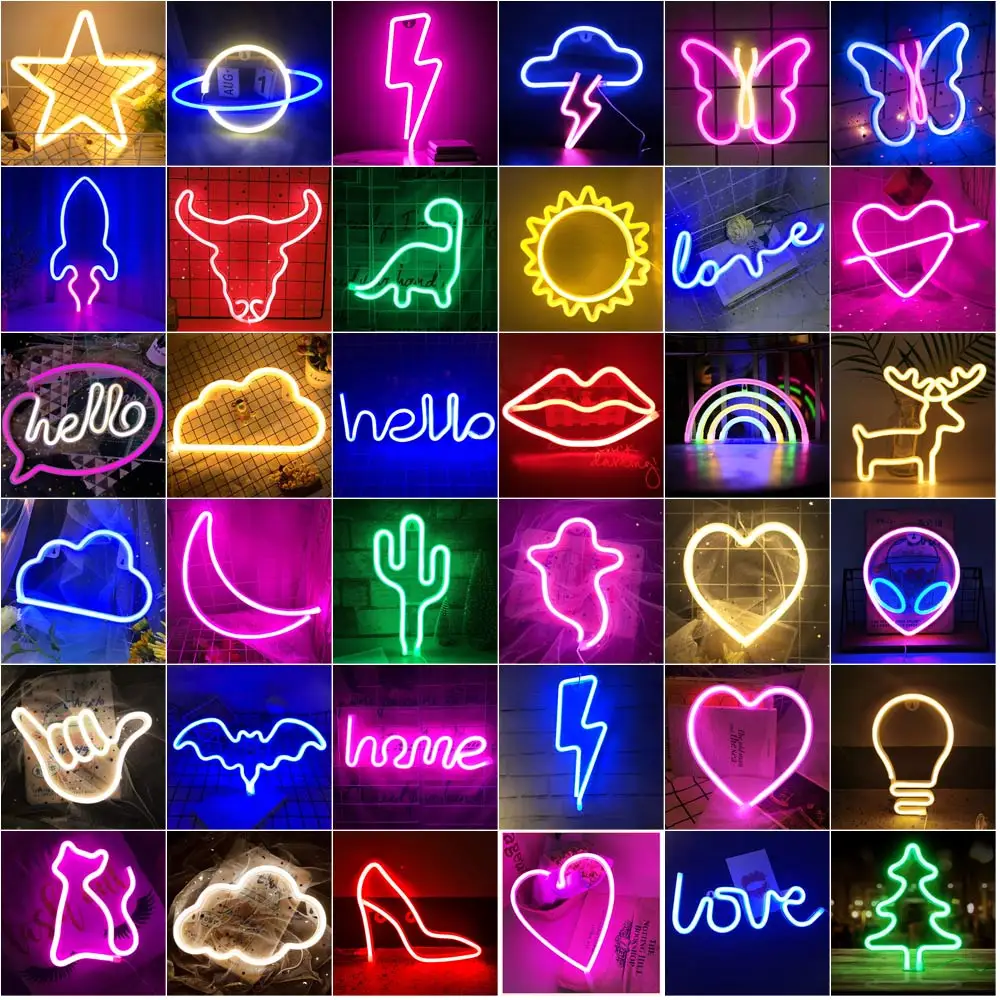LED Neon Naktį Šviesos Meno Pasirašyti Sienos Kambaryje Namo Šalis, Baras, Kabareto Vestuvių Dekoravimo Kalėdų Dovana Sienos Kabo Neoninis Ženklas Nuotrauka 0