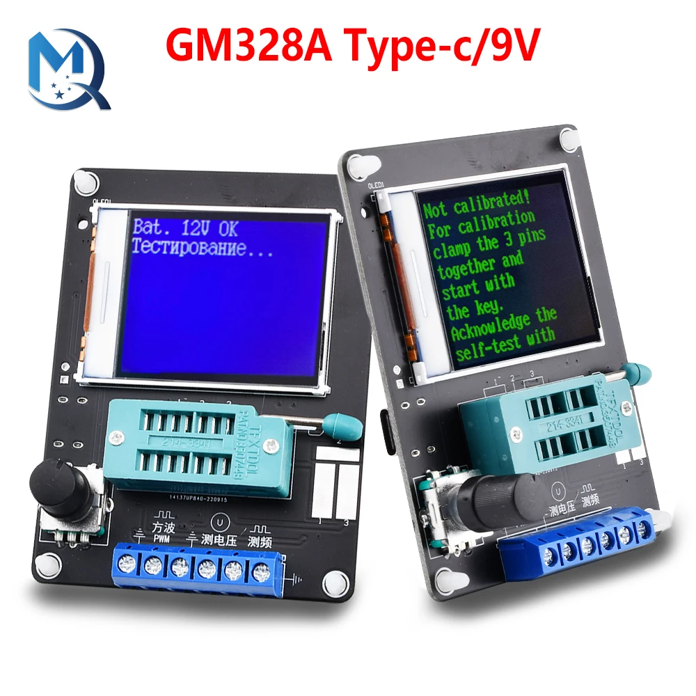 Nauja Versija GM328A Tranzistorius Testeris Diodų Talpą, ESR Įtampos Dažnio Matuoklis PWM Kvadratinių Bangų Signalo Generatoriaus, Litavimo Nuotrauka 0