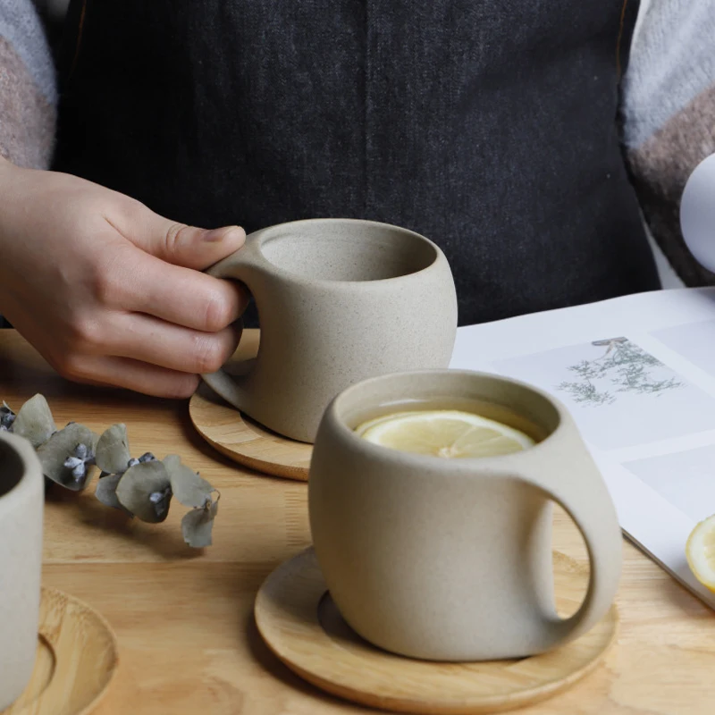 Retro Tauriosios Keramikos Puodelis Kavos Puodelio Pieno Puodelis Namų Japonų Kūrybos TeaCup Office Geriamas Puodelis pusryčiai taurė Nuotrauka 0