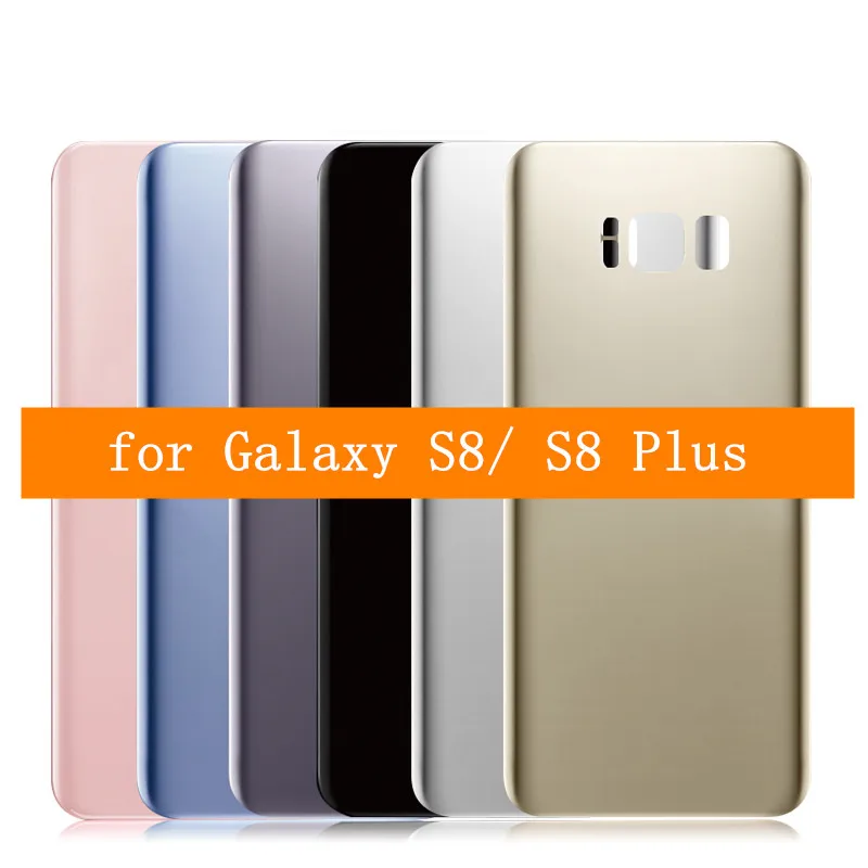 Samsung Galaxy S8 Plus Stiklo Baterija Galinį Dangtelį Galaxy S8 G950F S8 Plius G955F Galinių Durelių Korpuso Dangtį, Remontas, Dalys Nuotrauka 0