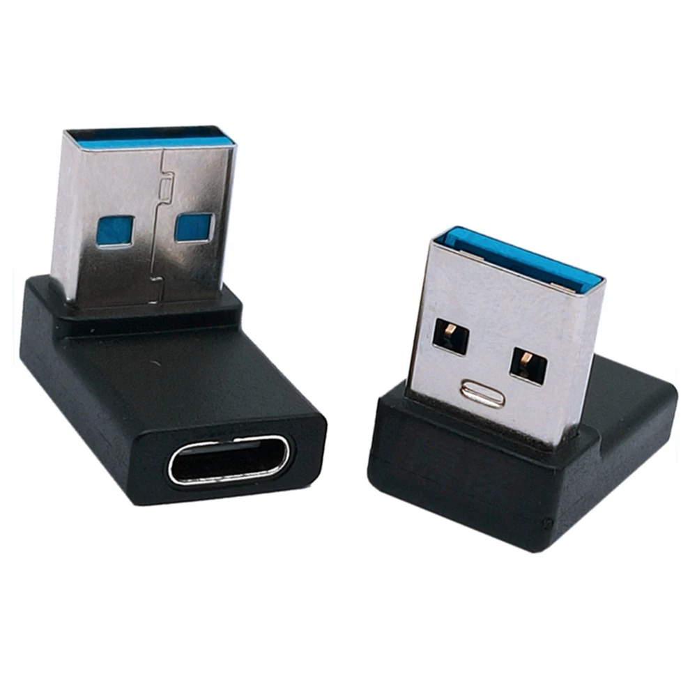 USB C Tipo Moteris USB 3.0 Male Adapter 90 Laipsnių Alkūnė C Tipo Konverteris Adapteris, Skirtas jungikliui LIte PS4 PC Nuotrauka 0