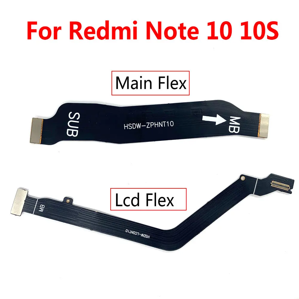 Už Xiaomi Redmi 10 Pastaba 10S 10T Pro 4G 5G Pagrindinės plokštės Jungtis USB Valdybos LCD Ekranas Flex Kabelis, Remontas, Dalys Nuotrauka 0