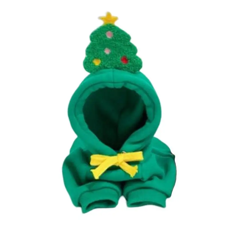 Žalia Pet Hoodie Džemperis Kalėdų Šunų Drabužiai, Džemperis Šiltas Pet Šuo, Katė Ir Kalėdų Eglutė Skrybėlę Megztinis Maži Šunys Nuotrauka 0