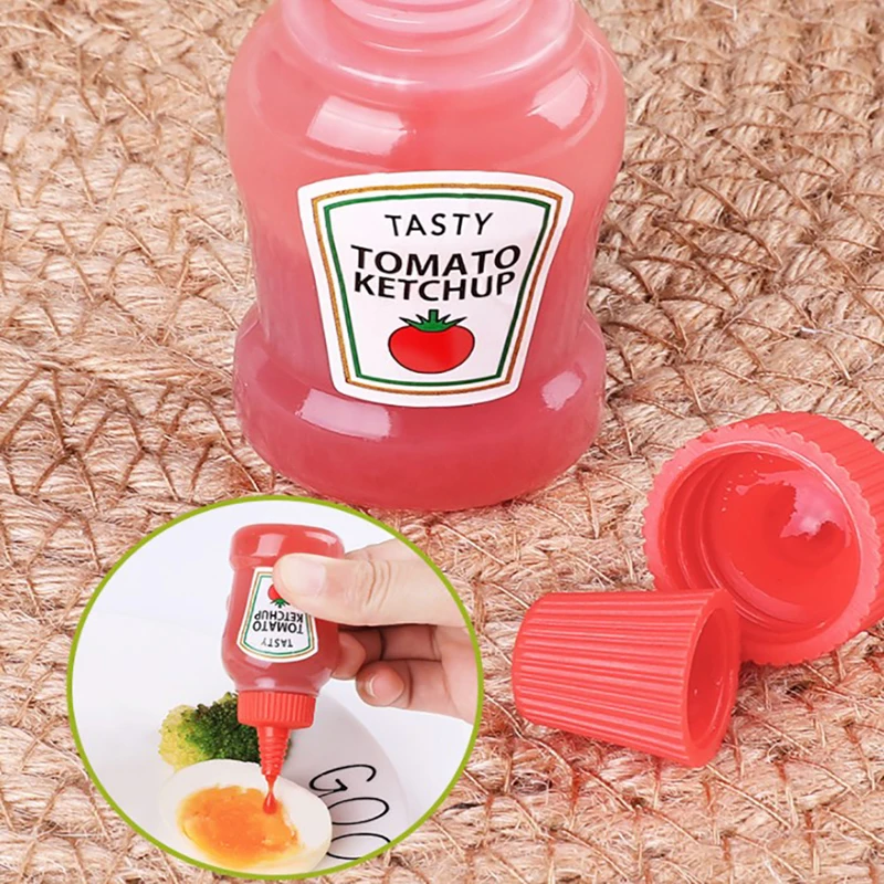 25ML Mini Pomidorų Kečupas (ketchup) Butelį, Medus, Garstyčios Nešiojamų Mažas Padažas Indą Salotų Užpilas Konteineris Konteineriai, Sandėliukas Nuotrauka 1