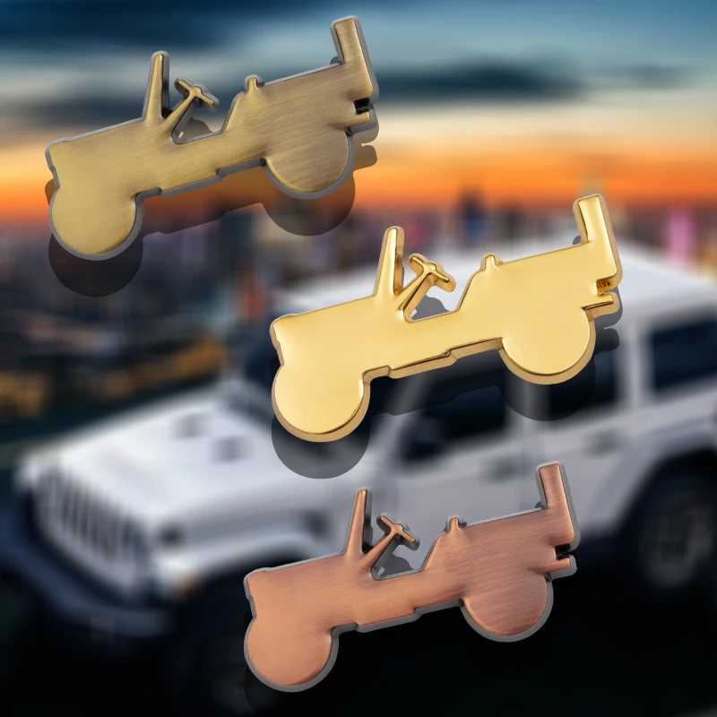 3D Automobilių Metalo Lipdukas Lipdukai Jeep Willys Cherokee Renegade Wrangler Laisvės Kompasas 