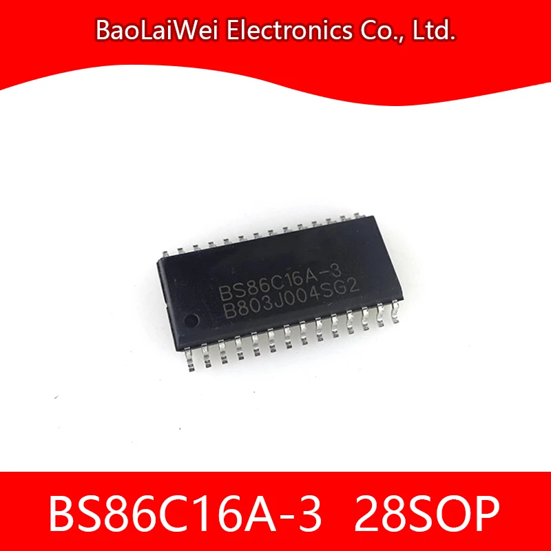 5vnt BS86C16A-3 BS86D20A-3 24SOP 28SOP ic chip Elektroninių Komponentų Integriniai Grandynai Touch 
