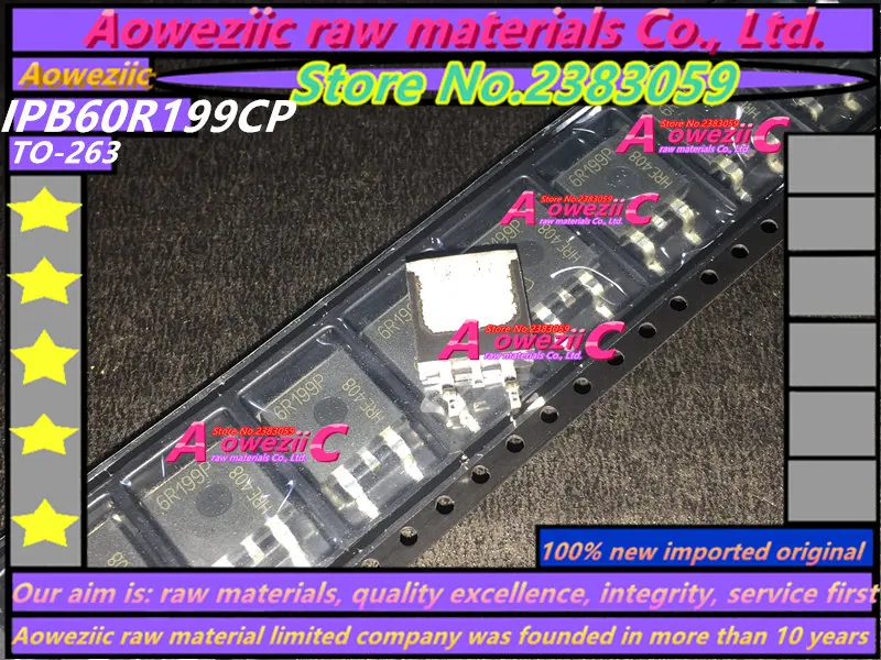 Aoweziic 100% naujas importuotų originalus IPB60R199CP 6R199P IKI 263 MOS FET 650V 16A Nuotrauka 1