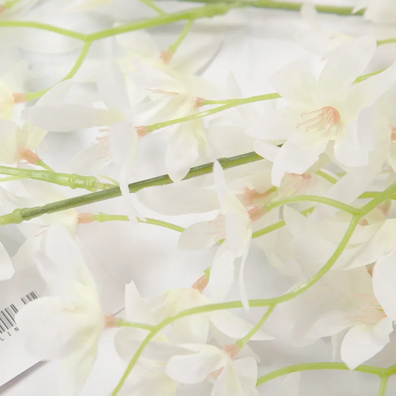 Dirbtinė Orchidėja aukštos Kokybės Šilko Oncidium Valentino Diena Rankų darbo Dovana Gražus Vestuvės Sodo Namų Stalo Apdailos Nuotrauka 1