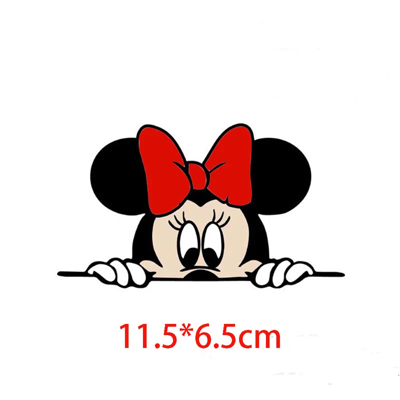 Disney Mickey Mouse Lipdukas Animacinių Filmų Minnie Automobilių Lipdukas Mielas Automobilio Galinio Vaizdo Veidrodėlis Lipdukas Bagažo Šaldytuvas Lango Dekoracijos Nuotrauka 1