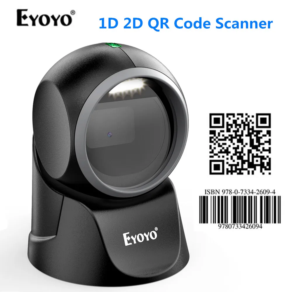 Eyoyo EY-7100 1D/2D Darbalaukio Barcode Scanner Įvairiakryptė USB Laidinio Brūkšninio kodo Skaitytuvas Platforma Skaitytuvas Automatinio Skenavimo Jutikliai Nuotrauka 1