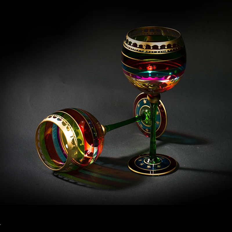 Kūrybos Raižyti gėlės Kristalų kokteilis stiklo vyno taurė goblet šampano taurių vyno taures Bar Hotel šalis vestuvių Drinkware Nuotrauka 1
