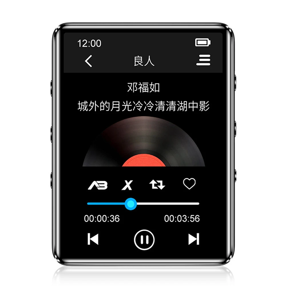 Nauja Versija X60 BT, MP3 Muzikos Grotuvas su touch ekranas ir vidinė 16GB HiFi Nešiojamų walkman su Radijo /FM/ Įrašymas Nuotrauka 1