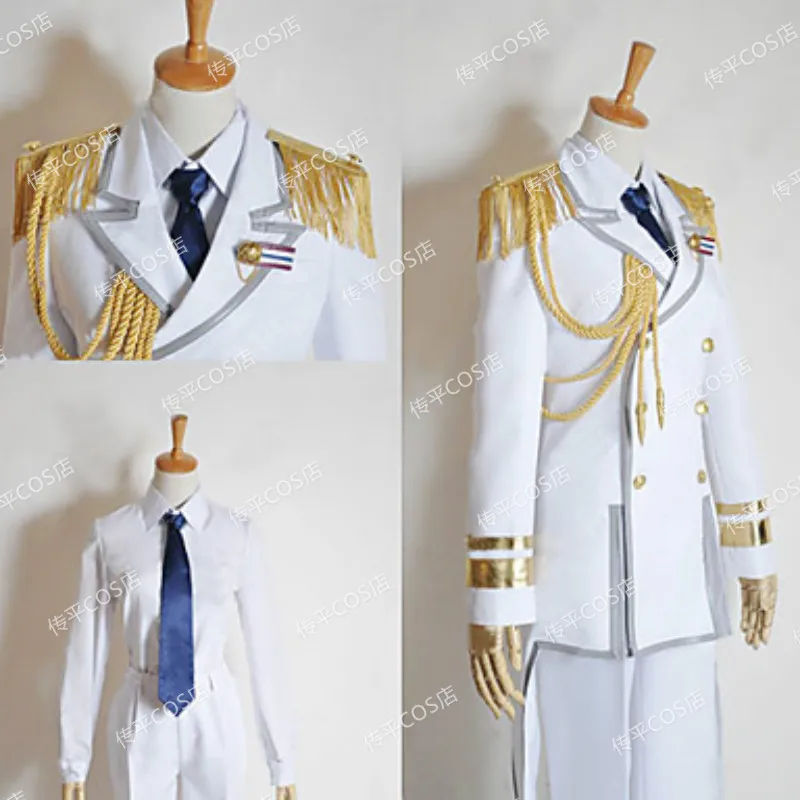 Uta no Prince-sama Lėktuvo Kapitonas Uniformas Cosplay Kostiumas Pilnas Komplektas Pritaikyti bet kokio dydžio Nuotrauka 1