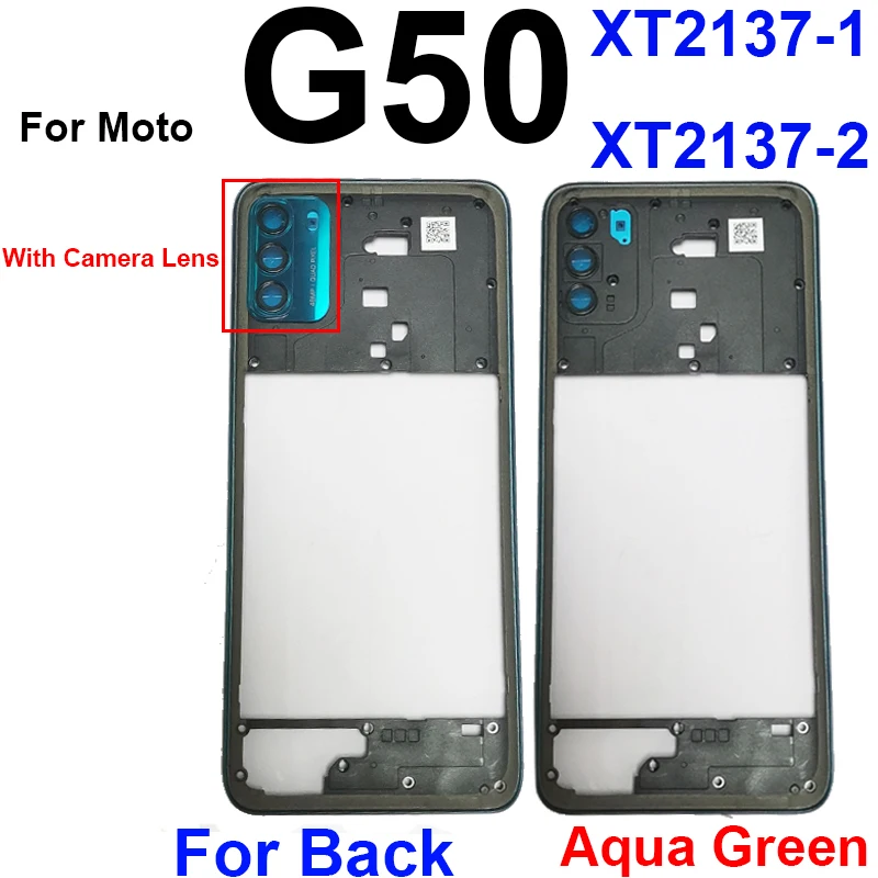 Vidurinis Korpusas Rėmelis Motorola Moto G50 XT2137-1 XT2137-2 Vidurį Rėmo Dangtis Bezel Skydelis Flex Kabelis Dalys Nuotrauka 1
