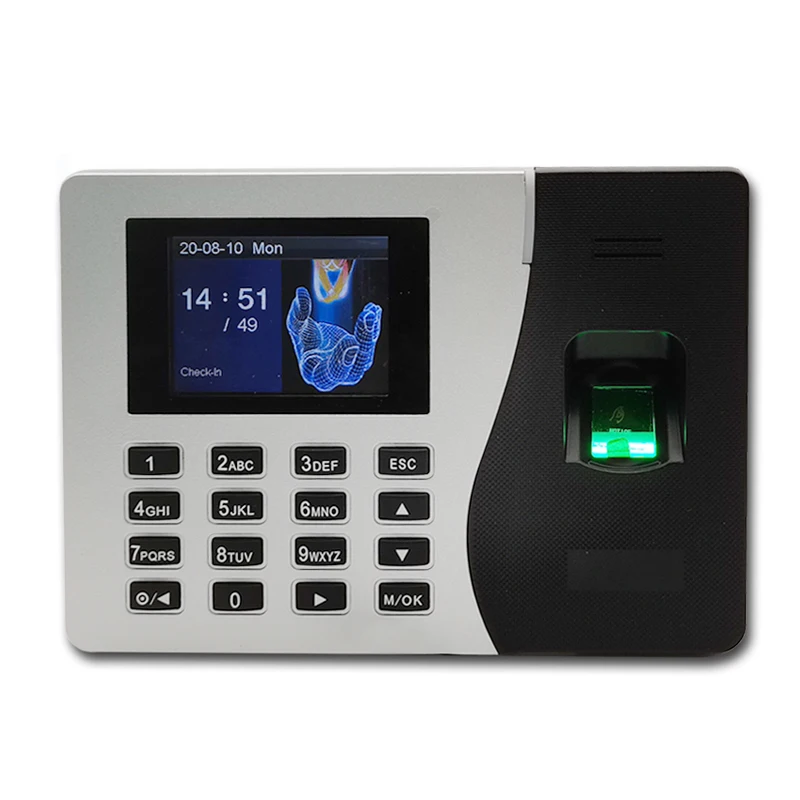 ZK K14 TCP/IPTime Lankomumo Sistemos Darbuotojų Office Mašina, Laikrodis, USB Biometrinių pirštų Atspaudų Įrašyti Neprivaloma Baterija Nuotrauka 1