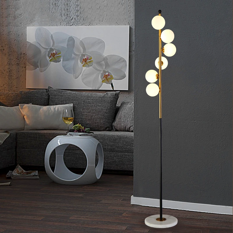 Šiaurės Grindų Lempos, Modernus Paprastumas Spiralės Molekulės Stovi Lempa Kambarį Miegamasis Žibintai Namų Dekoro, LED Apšvietimas, Šviestuvai Nuotrauka 1