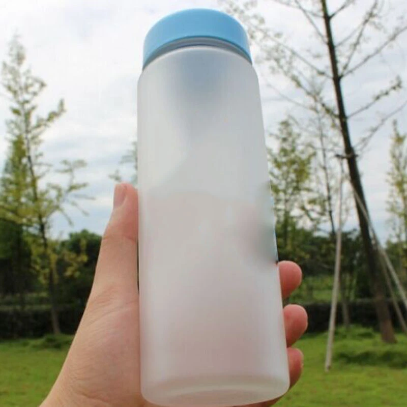 6 Spalvos Skaidrus Vanduo Buteliuose Nešiojamų Plastikinio Butelio Kūrybos Sultys, Arbata, Kava Kosmoso Drinkware Lauko Sporto Veikia Nuotrauka 2