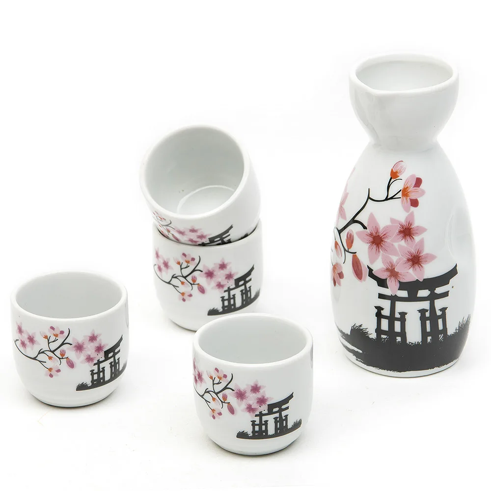 Ankoow Japonijos Siekiant Nustatyti Keturi Puodeliai Rankomis Dažyti Pink Gėlių Stiliaus porceliano Keramikos Tradicinės Keramikos Amatai Vyno Puodą Taurė Nuotrauka 2