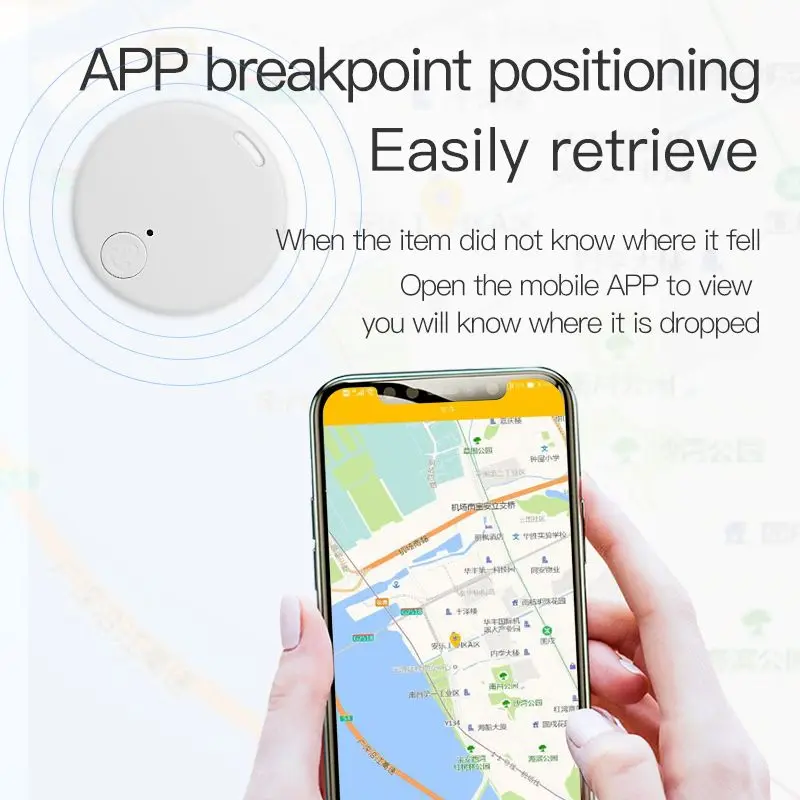 GPS Tracker GPS Bluetooth 5.0 Anti-Lost Šunims Mini GPS Locator Belaidžio Smart Finder Vaikams Pet Krepšiai Piniginės Anti-Lost Signalizacija Nuotrauka 2