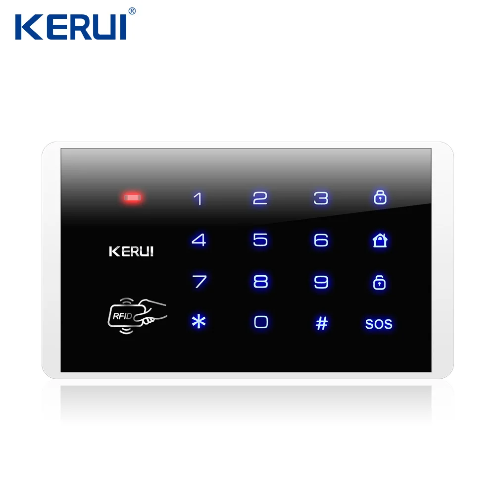 Kerui K16 Belaidžių RFID Touch Klaviatūra, Skirta Wifi PSTN, GSM namų Namų Signalizacijos Sistema, Apsaugos Sistema, 433MHz Nuotrauka 2