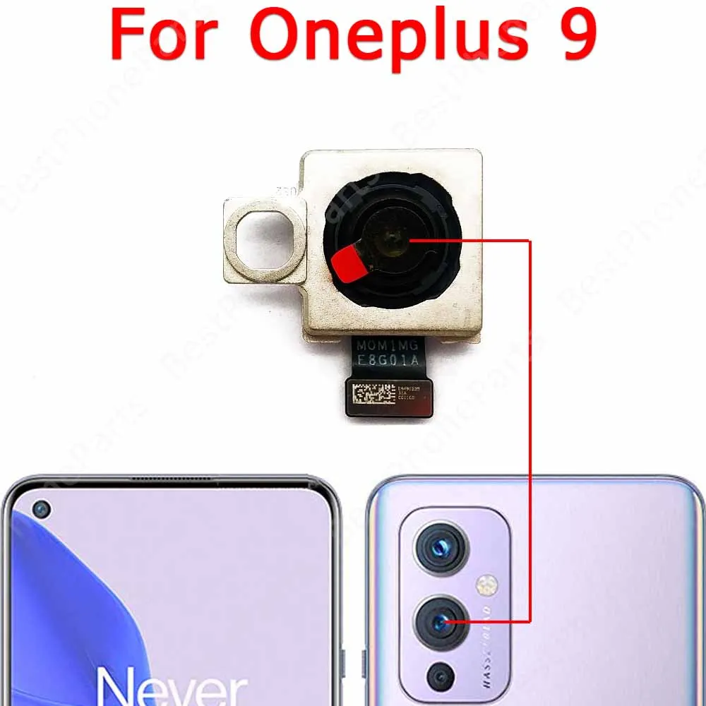 Originalus Priekiniai Atgal Kamera OnePlus 9RT 5G Vienas Plius 9 Pro RT Galiniai Selfie Priekinės Galinio vaizdo Kameros Modulis atsarginės Dalys Nuotrauka 2