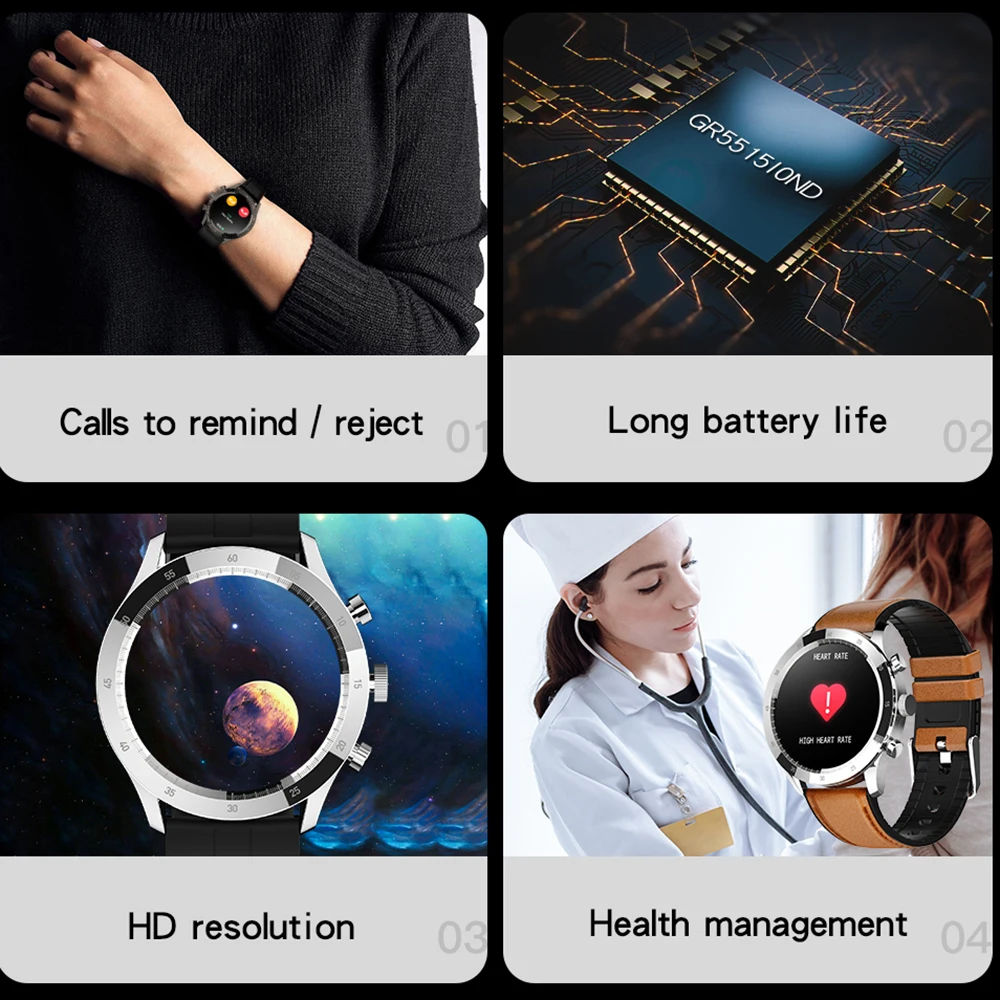 SENBONO MAX5 Naujas Vyrų Smart Žiūrėti 2021 1.32 Colių GPS Fitness Tracker Širdies ritmas, kraujospūdžio Stebėsenos Vandeniui Smartwatch Nuotrauka 2