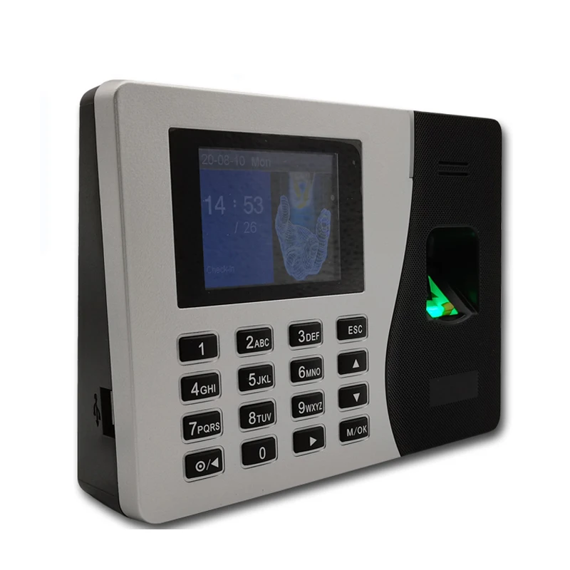 ZK K14 TCP/IPTime Lankomumo Sistemos Darbuotojų Office Mašina, Laikrodis, USB Biometrinių pirštų Atspaudų Įrašyti Neprivaloma Baterija Nuotrauka 2