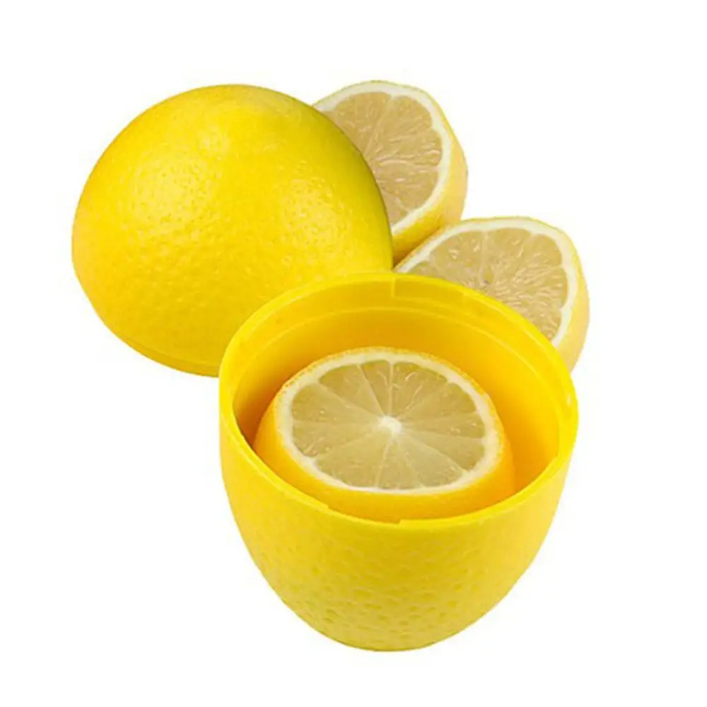 1pc Naujų Šviežių Apelsinų Saugojimo lango Turėtojas Lemon Lime Užsklanda Plastiko Konteinerį Atveju Orange Formos Drėgmei atsparus Langelis Vaisių Nuotrauka 3