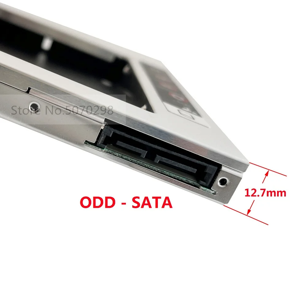 2nd HDD SSD Kietąjį Diską, Optinį bay Caddy Rėmo Adapteris Konteinerių Lenovo IdeaPad V550 V560 V570 Nuotrauka 3