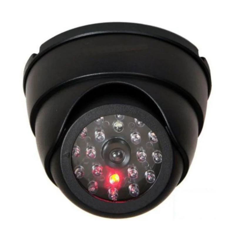 LED Šviesos Netikrą Fotoaparatas Black Lauko CCTV Modeliavimas Manekeno Kameros Namų Priežiūros Saugumo Dome Mini Kamera Mirksi Nuotrauka 3