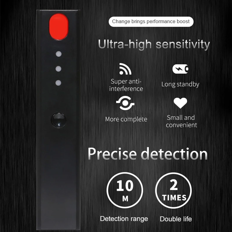 Mini Anti Spy Hidden Camera Detektoriaus Rašiklį LED Infraraudonųjų spindulių Nuskaitymo RF Signalo Aptikimo Belaidžio Klaidą Mikro Kameros GSM GPS Tracker Ieškiklis Nuotrauka 3