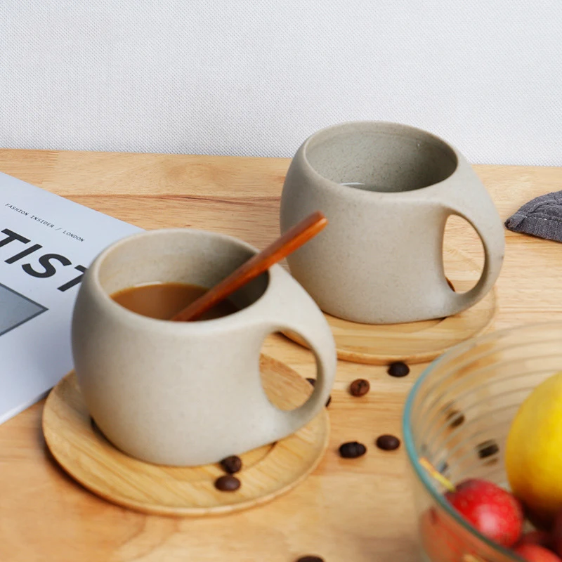 Retro Tauriosios Keramikos Puodelis Kavos Puodelio Pieno Puodelis Namų Japonų Kūrybos TeaCup Office Geriamas Puodelis pusryčiai taurė Nuotrauka 3