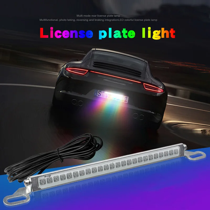 12V LED Skaičius Licenciją Plokštelės Lengvųjų Automobilių motociklų atsarginės žibintas stabdžių žibintas posūkio signalo Šildomi modifikacijos žibintai Nuotrauka 4