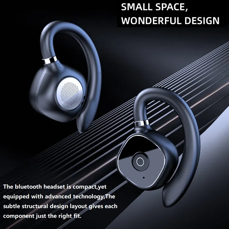 Bluetooth 5.3 Ausinės Belaidžio Sportas Veikia Ausines HiFi Stereo Bass Atviros Ausies TWS Ausinių Triukšmo Panaikinimo Žaidimų Ausinės Nuotrauka 4