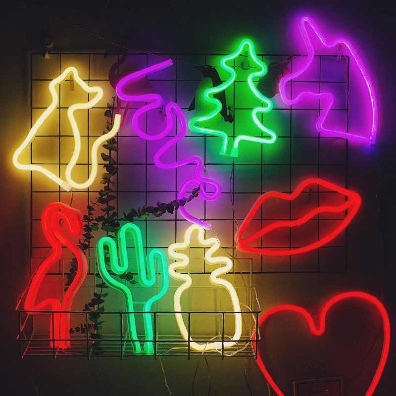 LED Neon Naktį Šviesos Meno Pasirašyti Sienos Kambaryje Namo Šalis, Baras, Kabareto Vestuvių Dekoravimo Kalėdų Dovana Sienos Kabo Neoninis Ženklas Nuotrauka 4