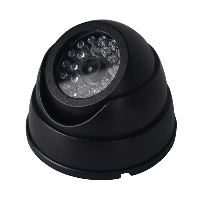 LED Šviesos Netikrą Fotoaparatas Black Lauko CCTV Modeliavimas Manekeno Kameros Namų Priežiūros Saugumo Dome Mini Kamera Mirksi Nuotrauka 4