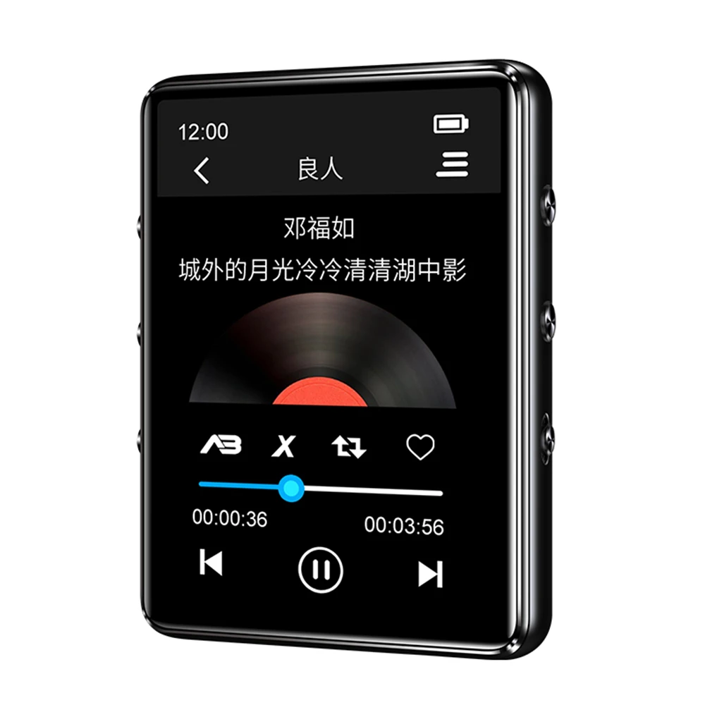 Nauja Versija X60 BT, MP3 Muzikos Grotuvas su touch ekranas ir vidinė 16GB HiFi Nešiojamų walkman su Radijo /FM/ Įrašymas Nuotrauka 4