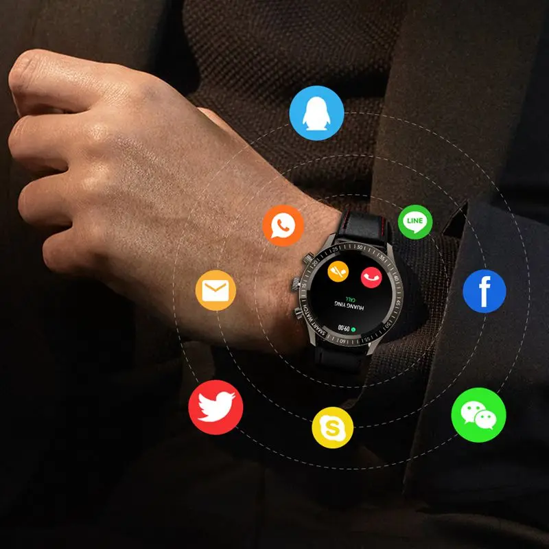 SENBONO MAX5 Naujas Vyrų Smart Žiūrėti 2021 1.32 Colių GPS Fitness Tracker Širdies ritmas, kraujospūdžio Stebėsenos Vandeniui Smartwatch Nuotrauka 4