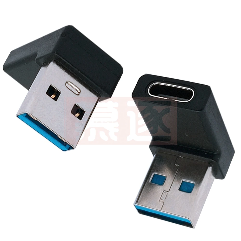 USB C Tipo Moteris USB 3.0 Male Adapter 90 Laipsnių Alkūnė C Tipo Konverteris Adapteris, Skirtas jungikliui LIte PS4 PC Nuotrauka 4