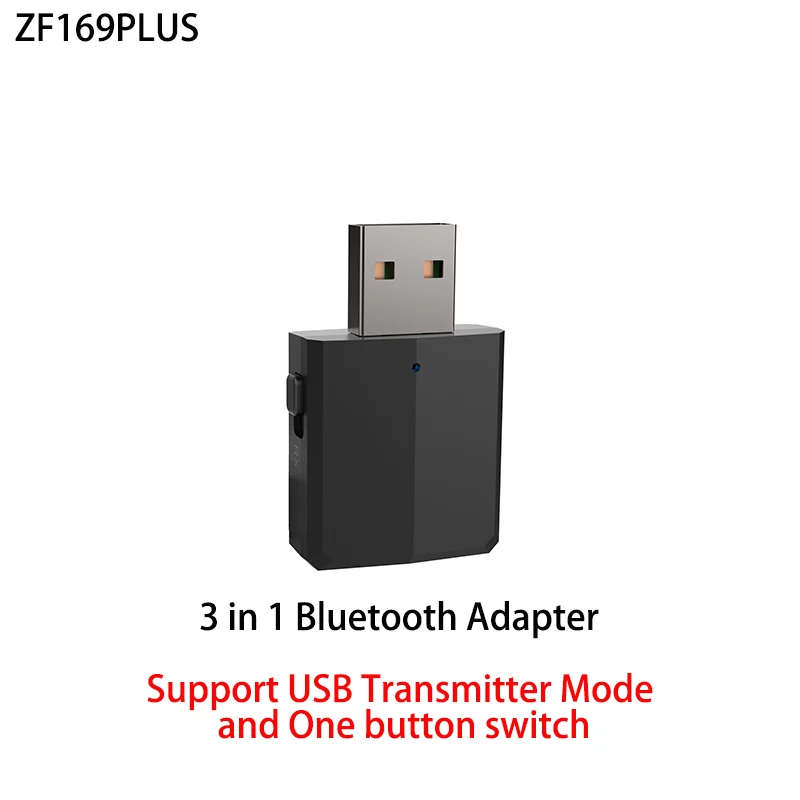 Bluetooth 5.0 Siųstuvas, Imtuvo 3 in 1 EDR Garso Belaidžio ryšio Adapteris Dongle Mini 3.5 mm AUX TV PC Automobilių Ausinės Stereo HIFI Nuotrauka 5