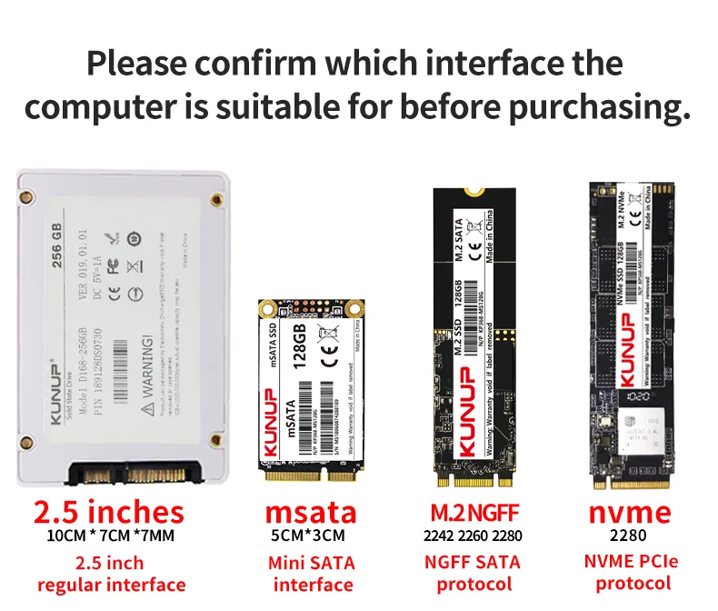 Originalus visiškai Naujas Vidaus SSD NVME 128Gb sata 256 Gb ir 512 GB IR 1 TB M. 2 SSD NVME nešiojamas Nuotrauka 5